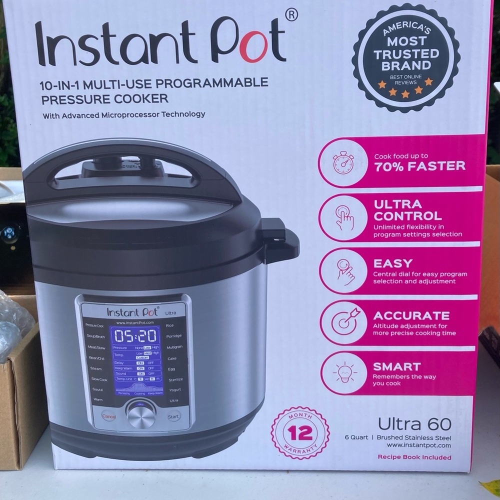 Instant Pot Ultra 60 Pressure Cooker -  Unopened. NEVER used.
